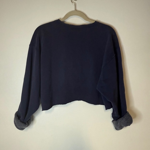 Vintage Tommy Jeans Red White Blue Hand Cropped Sweatshirt 90s 1990s - Picture 3 of 9